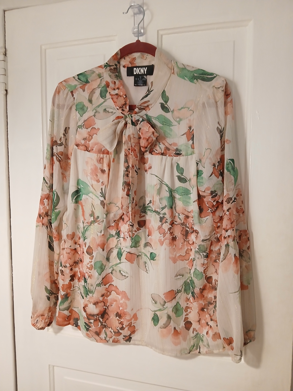 DKNY Floral Blouse